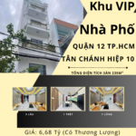 Bán nhà phố mới tinh – khu vip Tân Chánh Hiệp 10, quận 12