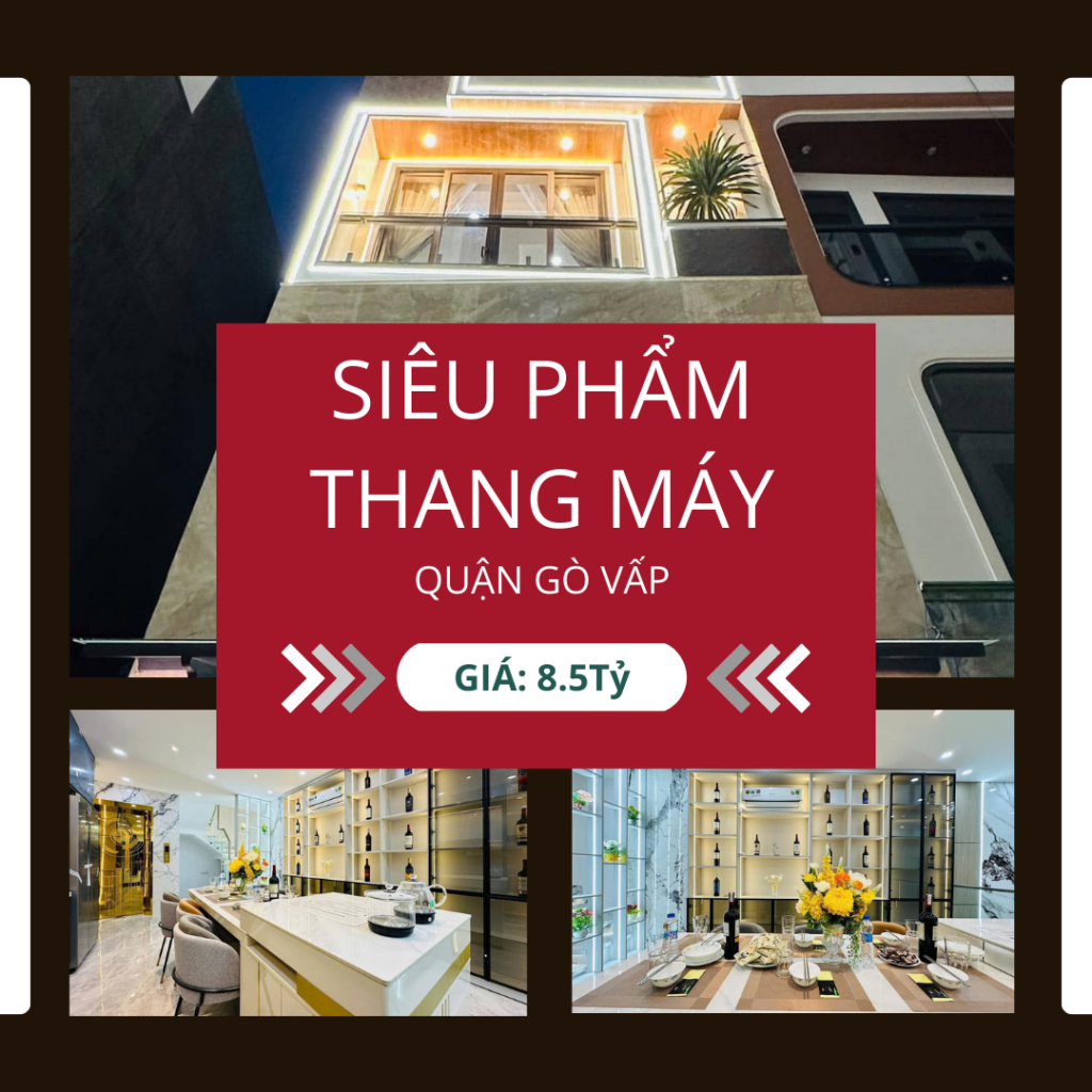 Nhà thang máy cao cấp – Chỉ 8 tỷ 500 triệu, Gò Vấp