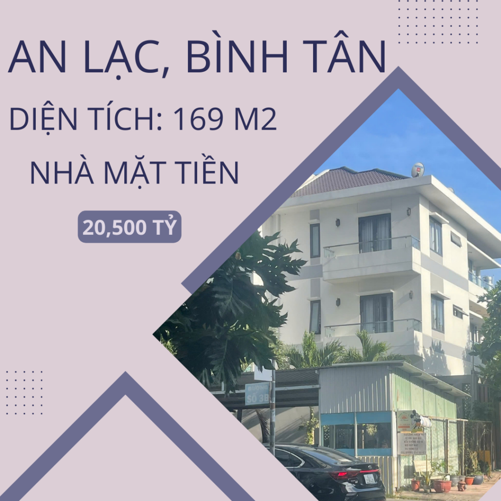 Bán biệt thự lô góc 3 mặt tiền tại phường An Lạc, Bình Tân – Đỉnh cao của sự sang trọng