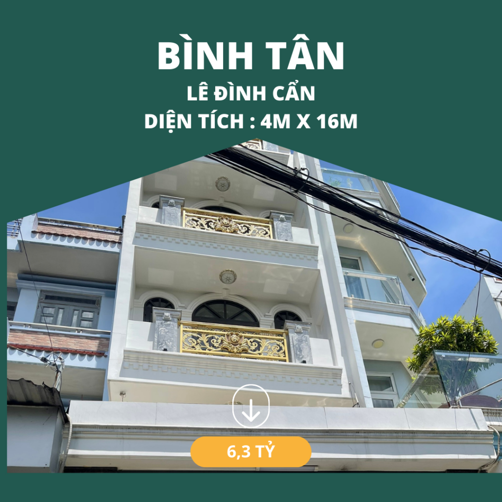 Nhà bán gấp tại hẻm chợ 213 đường Lê Đình Cẩn – Cơ hội vàng cho nhà đầu tư