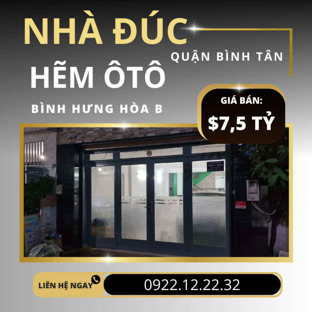 Bán nhà đúc 3,5 tấm – Liên khu 4-5, Bình Tân – Giá tốt