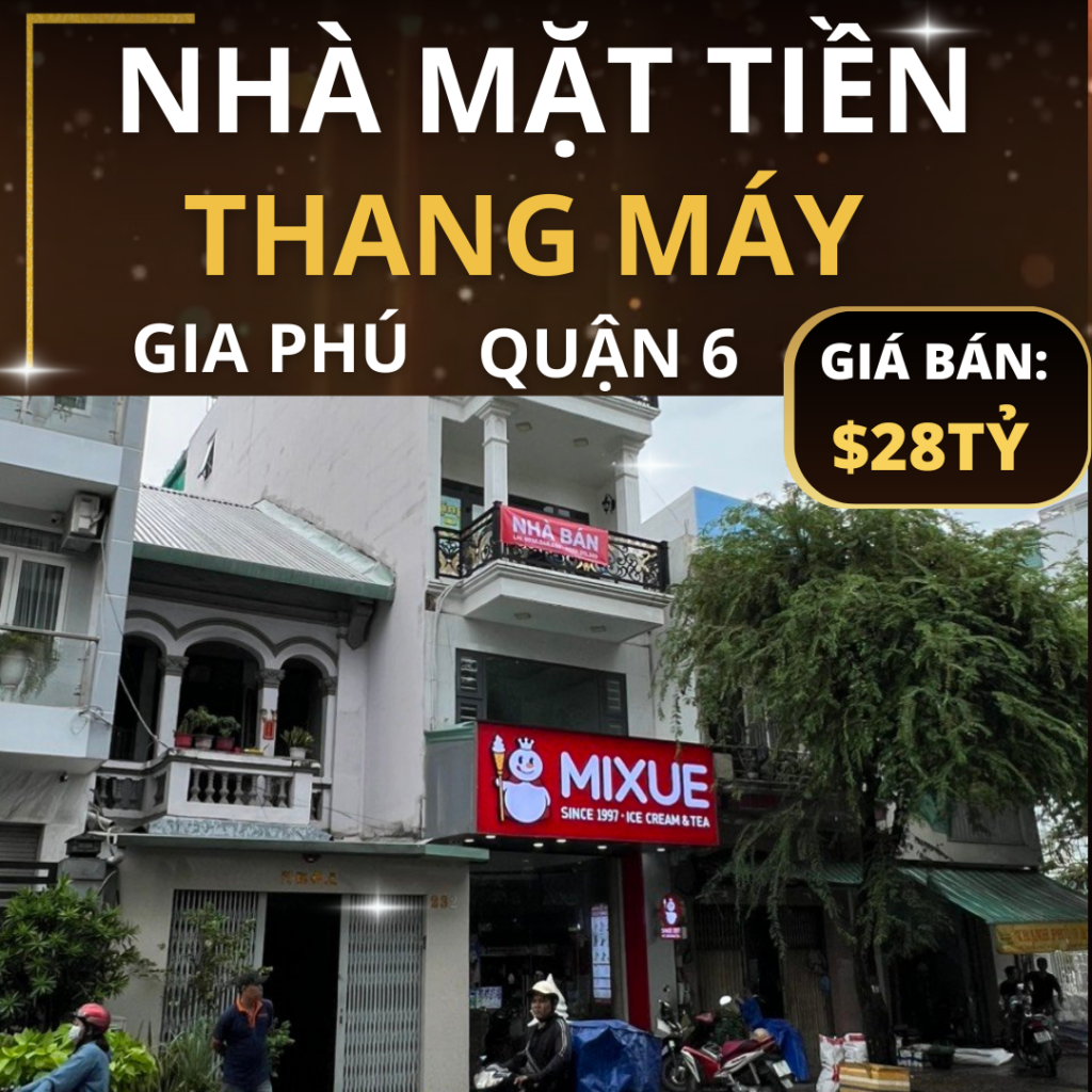 Đầu tư sinh lời cao với nhà mặt tiền Gia Phú Quận 6