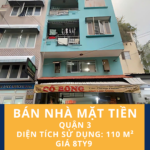 Nhà mặt tiền đường số 7 – Cư Xá Đô Thành, P4, Q3 cần bán